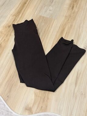 Brown High-Waist Leggings
